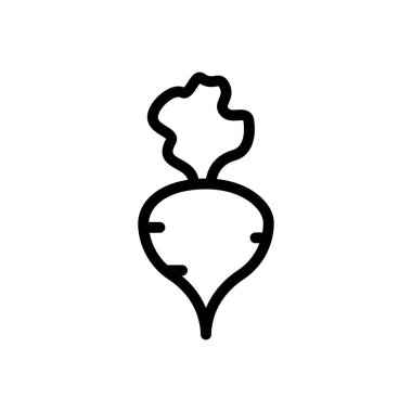 sebze vektörü ince çizgi simgesi