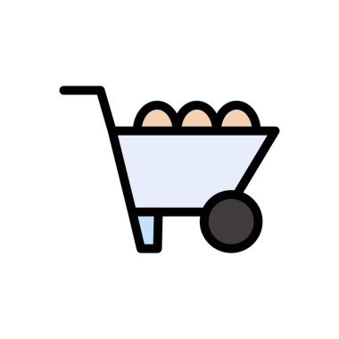 tarımsal vektör düz renk simgesi