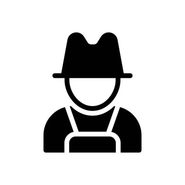 avatar vektör düz simge