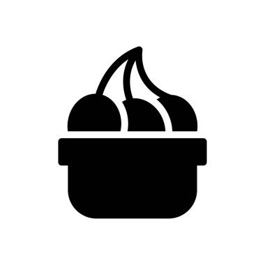 Böğürtlen vektör düz simgesi