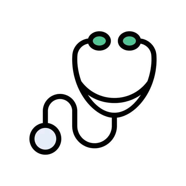 Vector Médico Icono Color Plano — Vector de stock