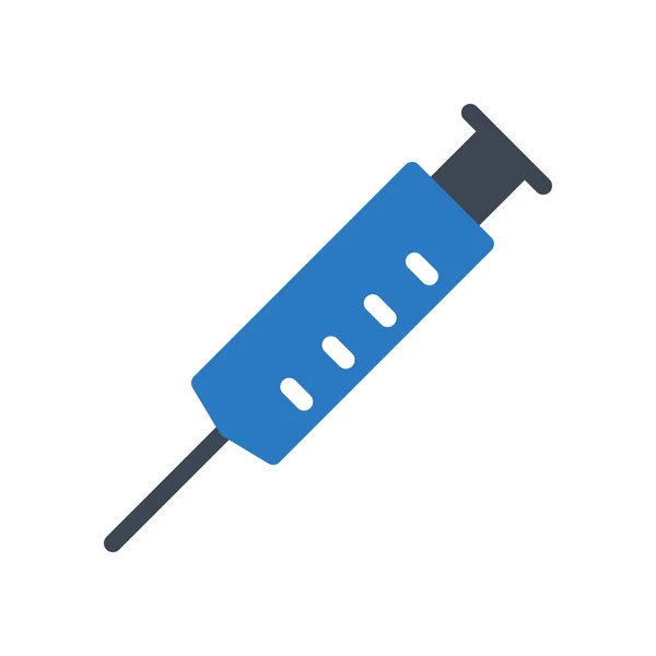 Vaccin Vector Glyph Kleur Pictogram — Stockvector