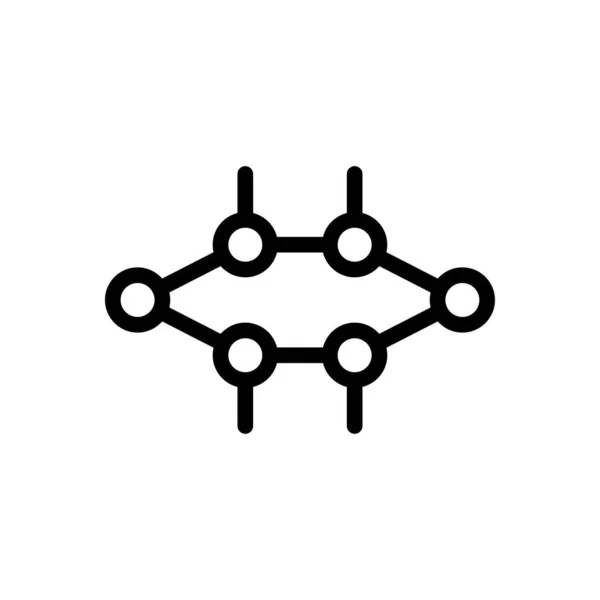 Icône Ligne Mince Vecteur Cellulaire — Image vectorielle
