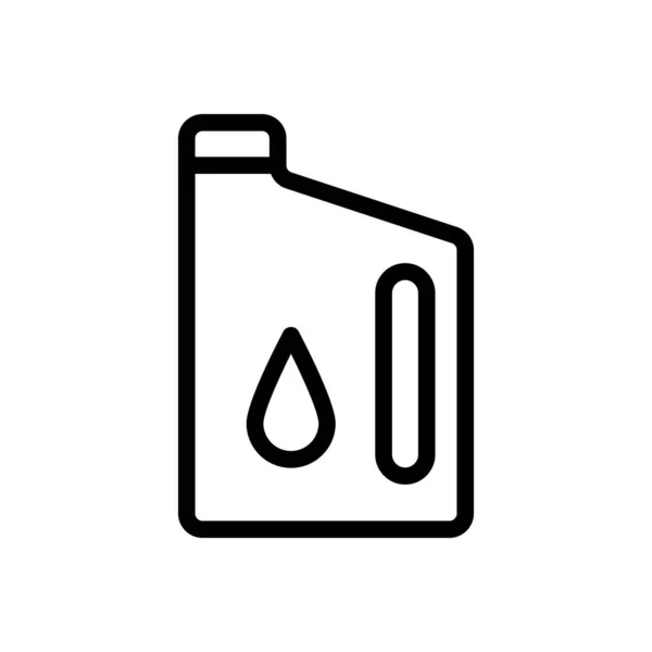 Petrol Vector Thin Line Icon — Stock Vector