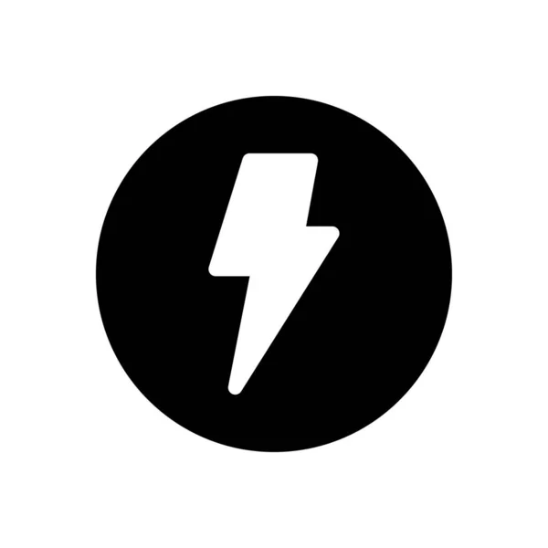 Power Vector Glyph Flat Icon — Stock Vector