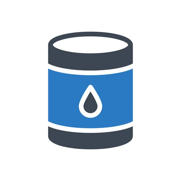 Drum Vector Glyph Kleur Pictogram — Stockvector