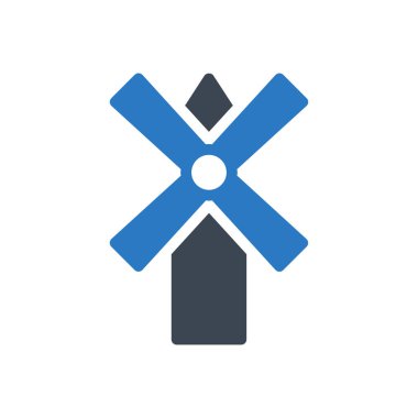 güç vektörü renk simgesi