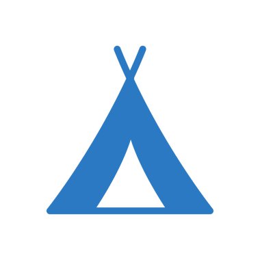 çadır vektör renk simgesi