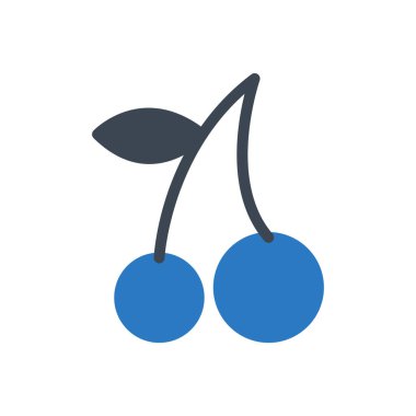 kiraz vektörü renk simgesi