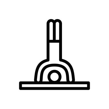 yoga vektörü ince çizgi simgesi