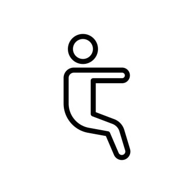 fitness vektörü ince çizgi simgesi