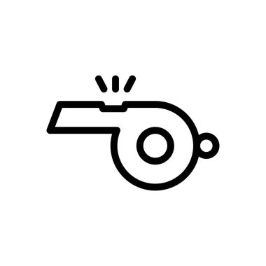 Uyarı vektörü ince çizgi simgesi