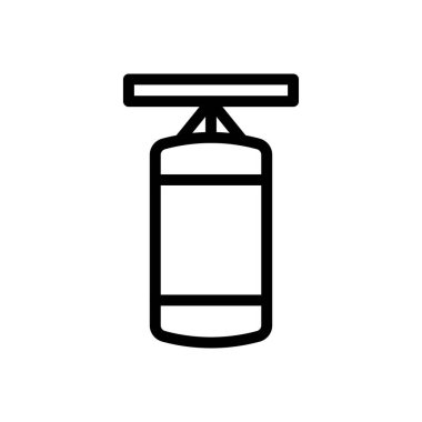 vektör ince çizgi simgesine vuruyor