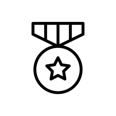 ödül vektörü ince çizgi simgesi