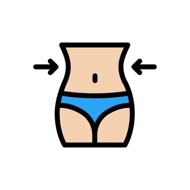 ince vektör düz renk simgesi