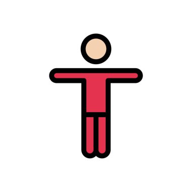 yoga vektörü düz renk simgesi