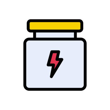 egzersiz vektörü düz renk simgesi