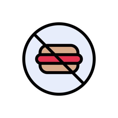 vektör düz renk simgesini durdur