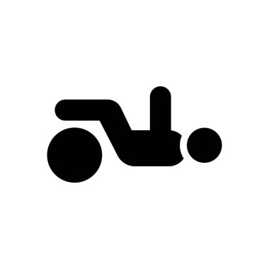 asana vektör simgesi düz simge