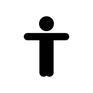 yoga vektörü düz simge