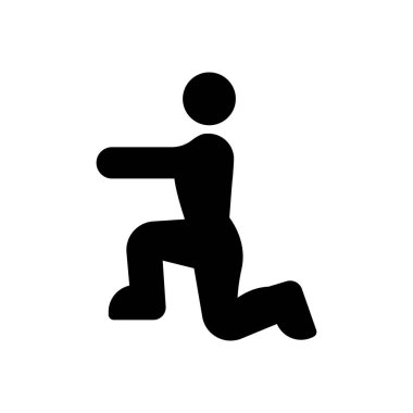 spor salonu vektör düz simgesi