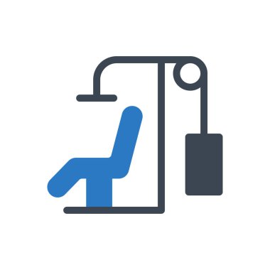 makine vektör renk simgesi