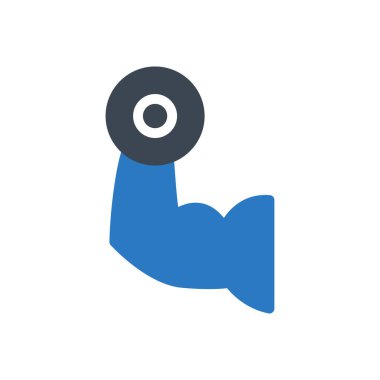 spor salonu vektör renk simgesi