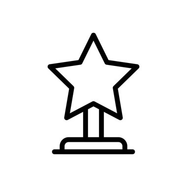 ödül vektörü ince çizgi simgesi