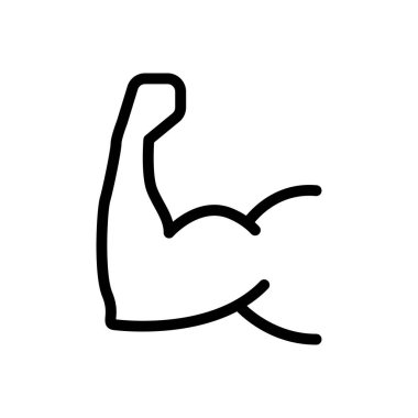 spor salonu vektörü ince çizgi simgesi