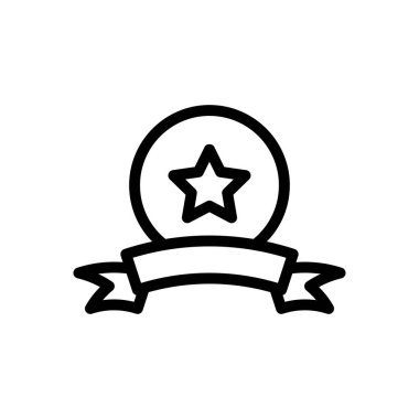 başarı vektörü ince çizgi simgesi