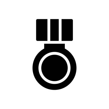 Rozet vektör düz simgesi