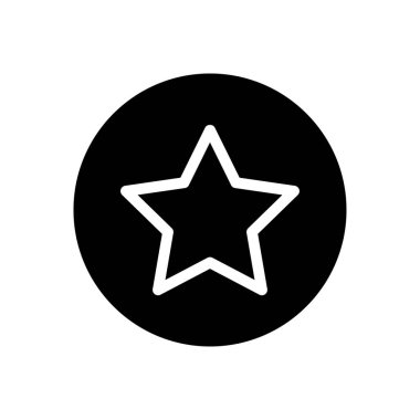 yıldız vektör düz simgesi