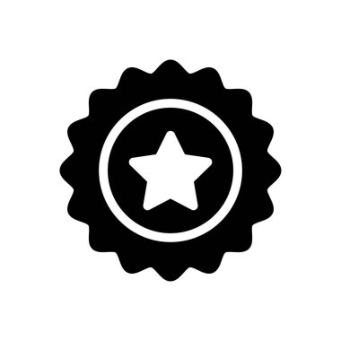 Rozet vektör düz simgesi