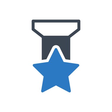 Madalya vektör renk simgesi