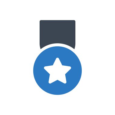 Madalya vektör renk simgesi