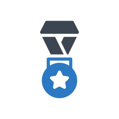 Madalya vektör renk simgesi