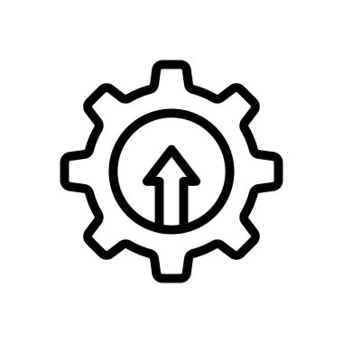 büyüme vektörü düz renk simgesi