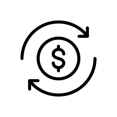 değişim vektörü düz renk simgesi