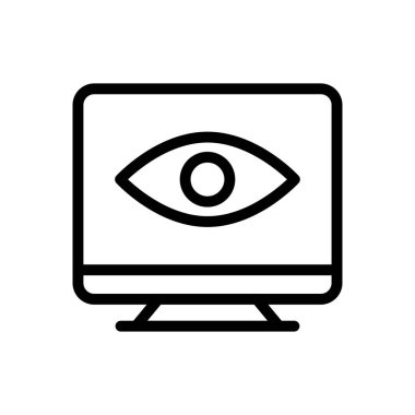 görünür vektör düz renk simgesi