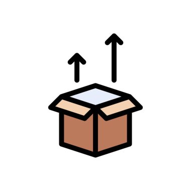 ok vektörü düz renk simgesi