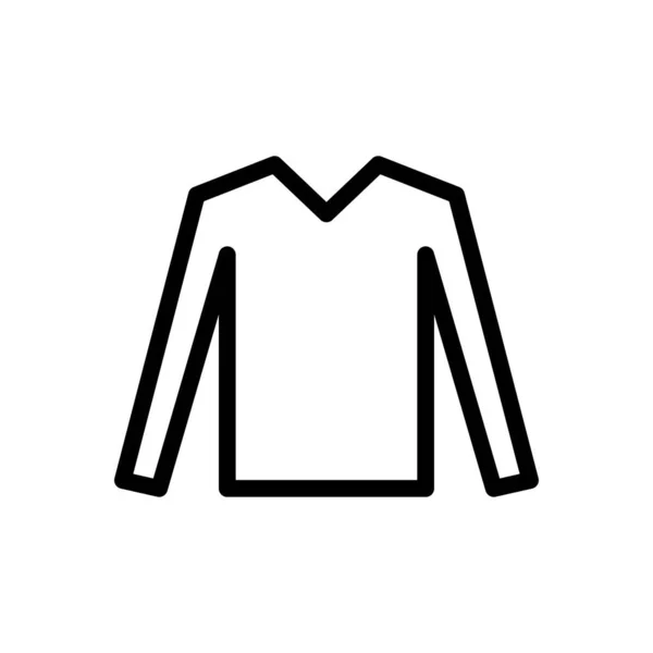 Cloth Vector Thin Line Icon — Stock Vector