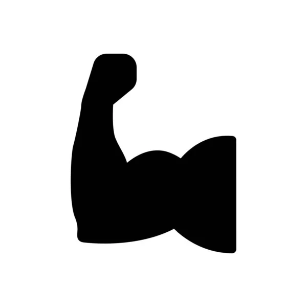 Gym Vector Glyph Platte Pictogram — Stockvector