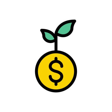 kar vektörü düz renk simgesi