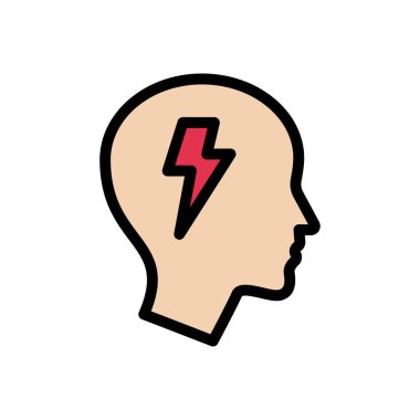 güç vektörü düz renk simgesi