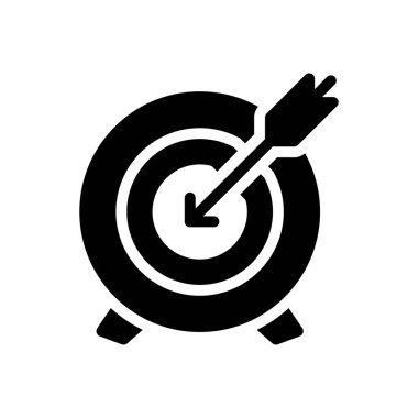 Odaklanma vektörü düz simgesi