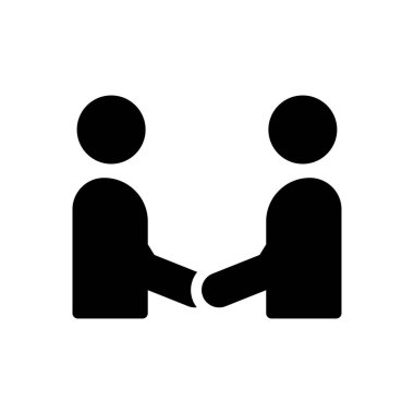 Konferans vektörü düz simgesi