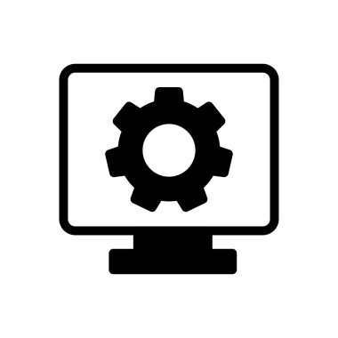 vektör glyph düz simgesini yapılandır