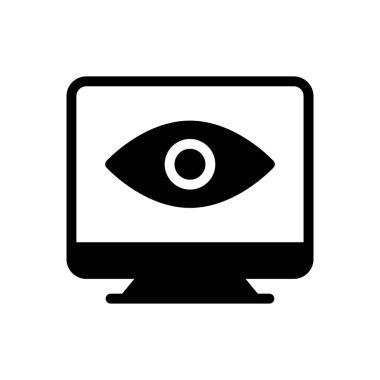 görünür vektör düz simgesi