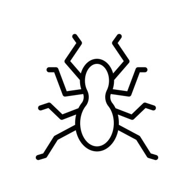 Cadılar Bayramı vektörü ince çizgi simgesi