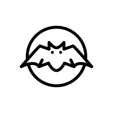 Korkunç vektör ince çizgi simgesi